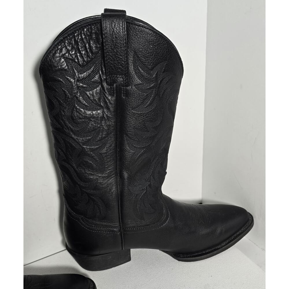 Ariat Heritage Men's Western R-Toe Black Leather Cowboy Boots Size 12 D - Picture 8 of 13